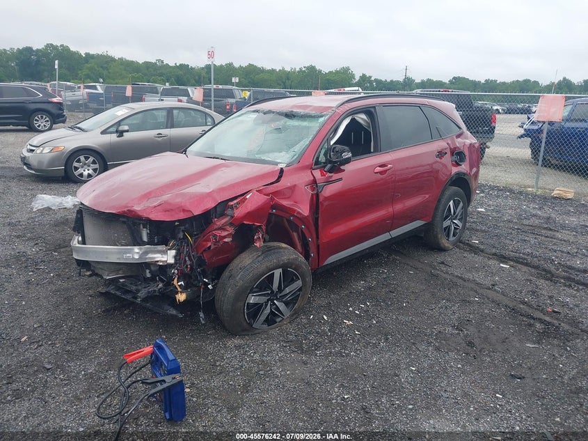 2021 Kia Sorento VIN 5XYRL4LC2MG060650 IAAI salvage auction — FRONT END, Salvage - Greater Than 75% (Maryland), sold $1,150 on 2026-07-30 (photo 2)
