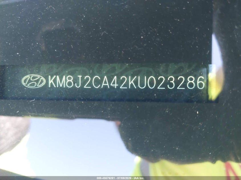 2019 Hyundai Tucson VIN KM8J2CA42KU023286 IAAI salvage auction — WATER/FLOOD, Salvage (Idaho), sold $3,100 on 2026-07-18 (photo 9)