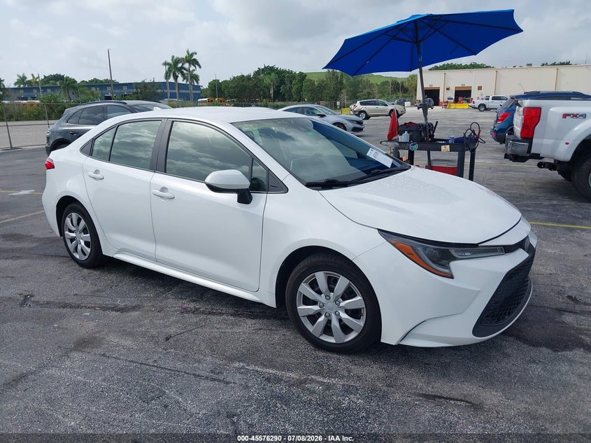 2020 Toyota Corolla VIN JTDEPRAE8LJ042267 IAAI salvage auction — LEFT SIDE, Rebuildable (Florida), sold $3,750 on 2026-07-23 (photo 1)