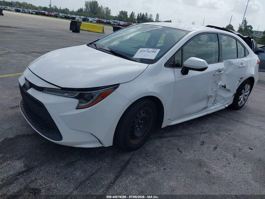 2020 Toyota Corolla VIN JTDEPRAE8LJ042267 IAAI salvage auction — LEFT SIDE, Rebuildable (Florida), sold $3,750 on 2026-07-23 (photo 2)
