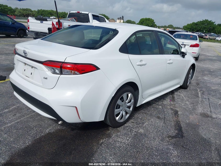 2020 Toyota Corolla VIN JTDEPRAE8LJ042267 IAAI salvage auction — LEFT SIDE, Rebuildable (Florida), sold $3,750 on 2026-07-23 (photo 4)