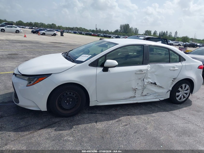 2020 Toyota Corolla VIN JTDEPRAE8LJ042267 IAAI salvage auction — LEFT SIDE, Rebuildable (Florida), sold $3,750 on 2026-07-23 (photo 6)