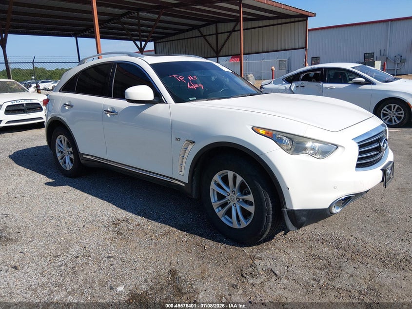 2016 Infiniti Qx70 VIN JN8CS1MU2GM670019 IAAI salvage auction — LEFT SIDE, Salvage (Mississippi), sold $525 on 2026-07-15 (photo 1)