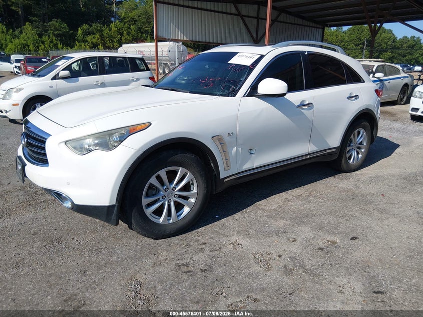 2016 Infiniti Qx70 VIN JN8CS1MU2GM670019 IAAI salvage auction — LEFT SIDE, Salvage (Mississippi), sold $525 on 2026-07-15 (photo 2)