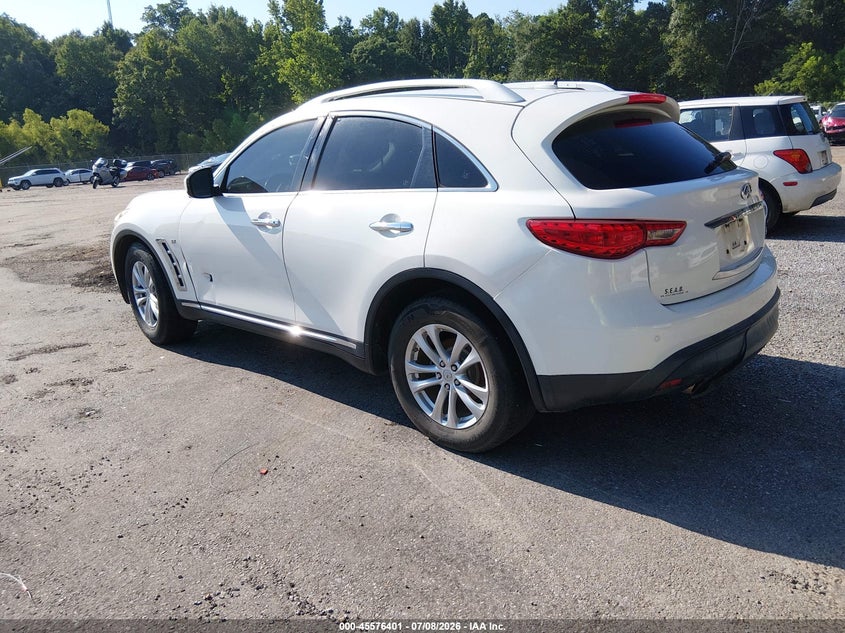 2016 Infiniti Qx70 VIN JN8CS1MU2GM670019 IAAI salvage auction — LEFT SIDE, Salvage (Mississippi), sold $525 on 2026-07-15 (photo 3)