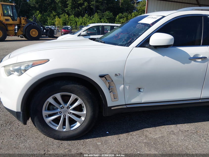2016 Infiniti Qx70 VIN JN8CS1MU2GM670019 IAAI salvage auction — LEFT SIDE, Salvage (Mississippi), sold $525 on 2026-07-15 (photo 6)