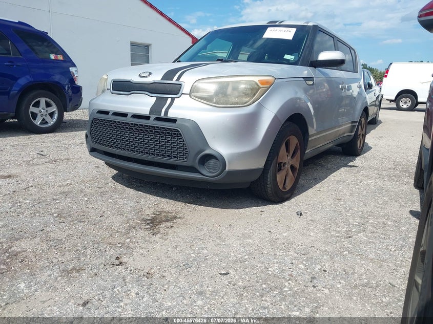 2014 Kia Soul VIN KNDJN2A24E7743034 IAAI salvage auction — NORMAL WEAR, Clear (Florida), sold $625 on 2026-07-22 (photo 2)