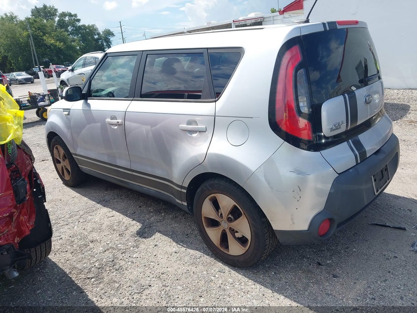 2014 Kia Soul VIN KNDJN2A24E7743034 IAAI salvage auction — NORMAL WEAR, Clear (Florida), sold $625 on 2026-07-22 (photo 3)