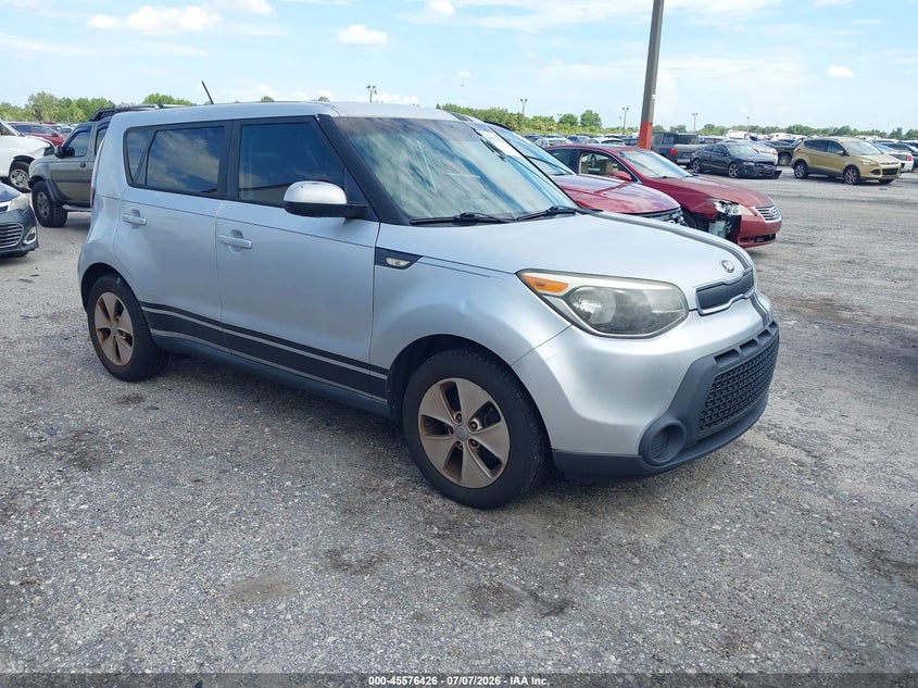 2014 Kia Soul VIN KNDJN2A24E7743034 IAAI salvage auction — NORMAL WEAR, Clear (Florida), sold $625 on 2026-07-22 (photo 6)