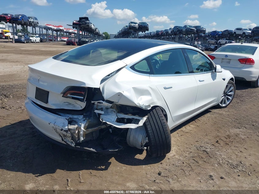 2019 Tesla Model 3 VIN 5YJ3E1EA4KF476570 IAAI salvage auction — FRONT END, Salvage Title, sold $3,650 on 2026-08-02 (photo 4)