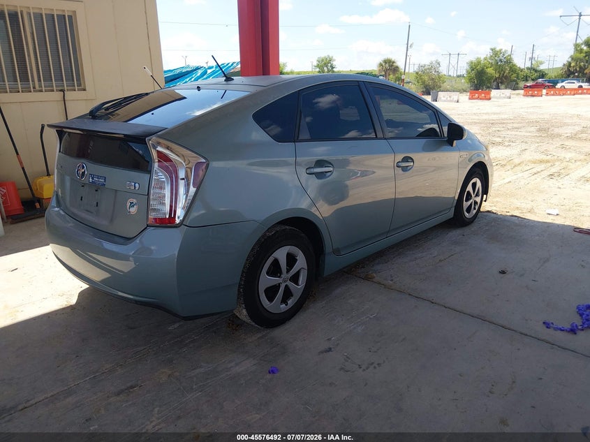 2013 Toyota Prius VIN JTDKN3DU5D5686876 IAAI salvage auction — NORMAL WEAR, Clear (Florida), sold $1,150 on 2026-07-28 (photo 4)