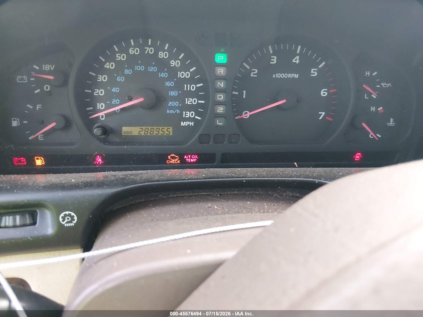 1998 Toyota Land cruiser VIN JT3HT05J0W0020757 IAAI salvage auction — NORMAL WEAR, Clear (Georgia), sold $1,550 on 2026-07-22 (photo 7)