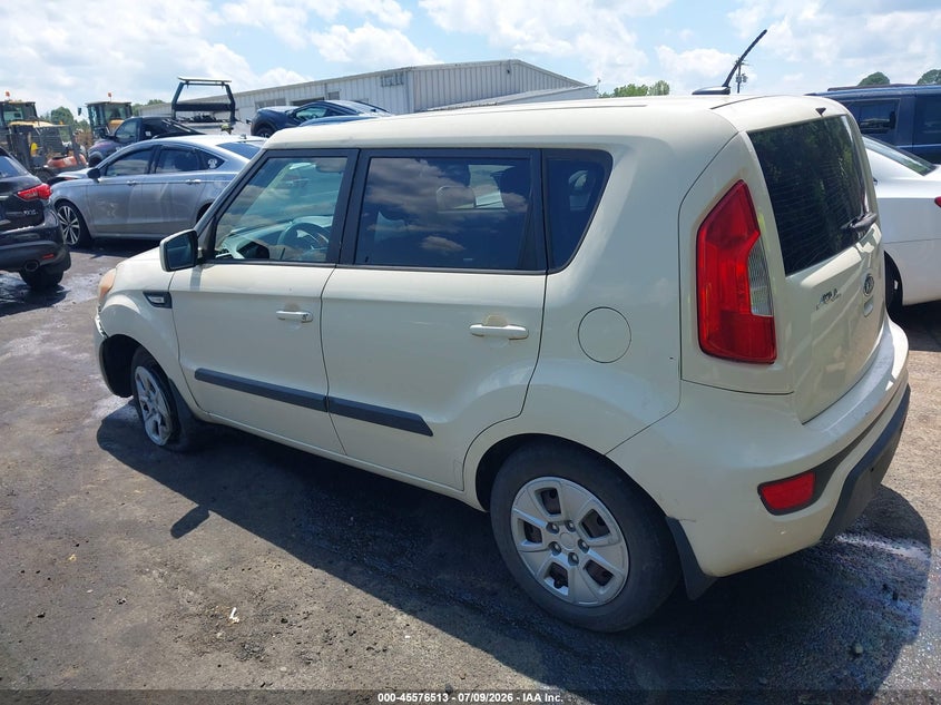2012 Kia Soul VIN KNDJT2A51C7399742 IAAI salvage auction — NORMAL WEAR, Clear (North Carolina), sold $350 on 2026-07-23 (photo 3)