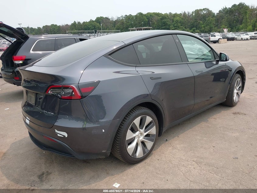 2021 Tesla Model y VIN 5YJYGAEE1MF292113 IAAI salvage auction — LEFT FRONT, Salvage Title, sold $8,500 on 2026-07-22 (photo 4)