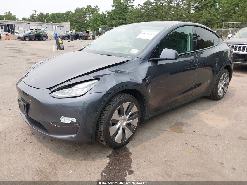 2021 Tesla Model y VIN 5YJYGAEE1MF292113 IAAI salvage auction — LEFT FRONT, Salvage Title, sold $8,500 on 2026-07-22 (photo 6)