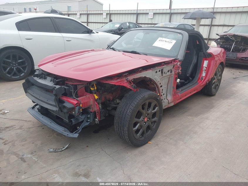 2019 Fiat 124 spider VIN JC1NFAEK4K0143229 IAAI salvage auction — FRONT END, Salvage Title, sold $4,550 on 2026-09-10 (photo 2)
