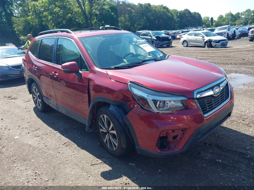2019 Subaru Forester VIN JF2SKASC8KH465132 IAAI salvage auction — LEFT SIDE, Mv-907A (New York), sold $25 on 2026-07-21 (photo 1)