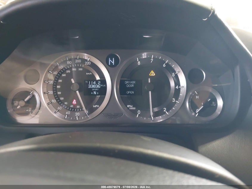 2010 Aston martin V8 vantage VIN SCFEFBAC2AGC13750 IAAI salvage auction — UNKNOWN, Original (Texas), sold $16,000 on 2026-07-30 (photo 7)