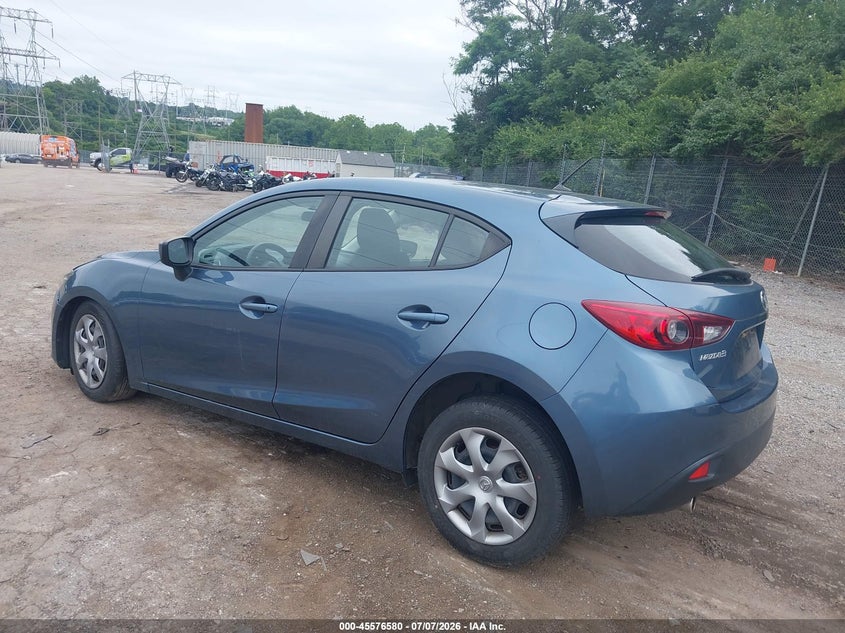 2014 Mazda 3 VIN JM1BM1K76E1133926 IAAI salvage auction — RIGHT FRONT, Salvage (Pennsylvania), sold $900 on 2026-07-24 (photo 3)