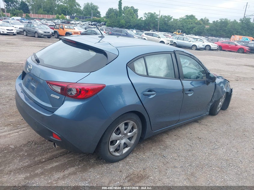 2014 Mazda 3 VIN JM1BM1K76E1133926 IAAI salvage auction — RIGHT FRONT, Salvage (Pennsylvania), sold $900 on 2026-07-24 (photo 4)