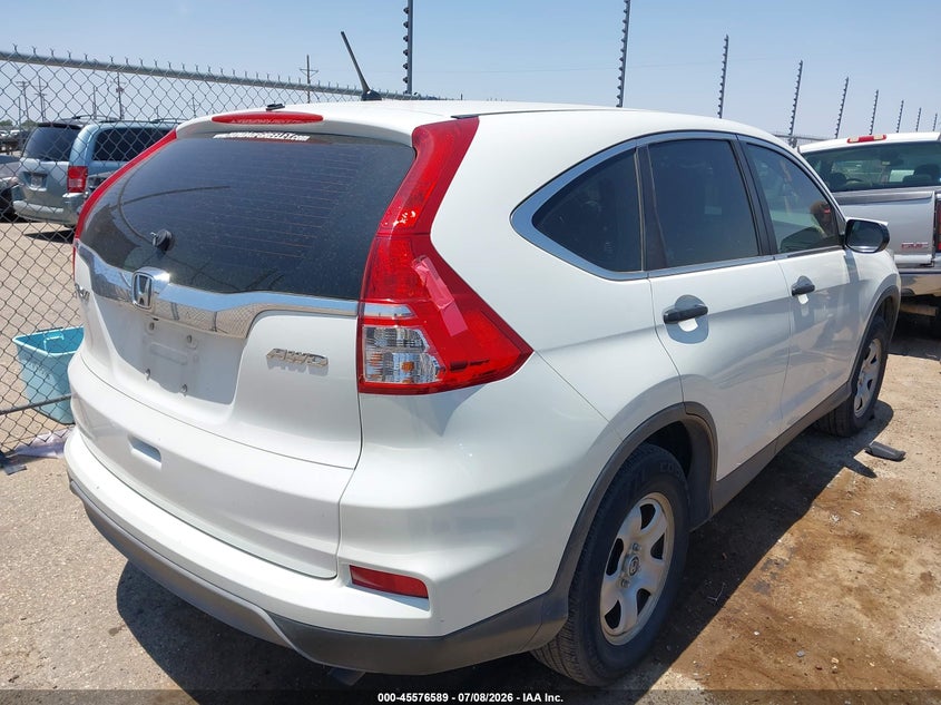 2015 Honda Cr-v VIN 5J6RM4H32FL049302 IAAI salvage auction — FRONT END, Salvage (Texas), sold $5,000 on 2026-08-01 (photo 4)