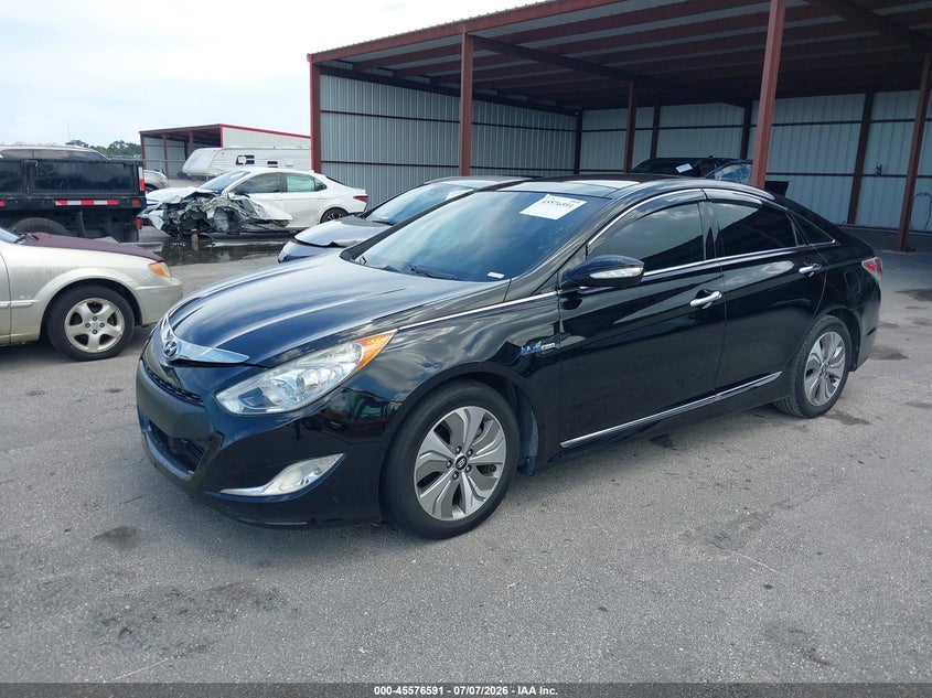 2015 Hyundai Sonata hybrid VIN KMHEC4A40FA119400 IAAI salvage auction — NORMAL WEAR, Clear (Florida), sold $150 on 2026-07-22 (photo 2)