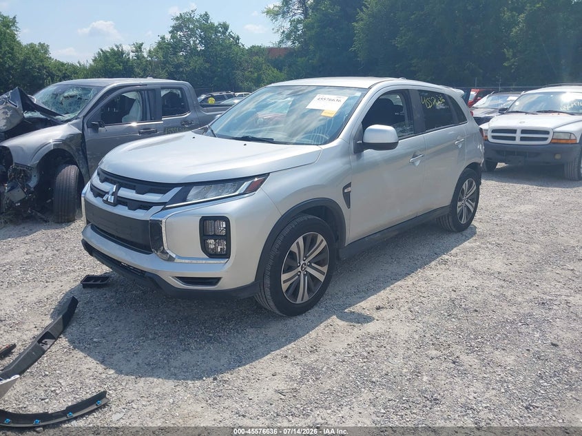 2021 Mitsubishi Outlander VIN JA4APUAU7MU016441 IAAI salvage auction — REAR END, Salvage Title, sold $4,525 on 2026-08-21 (photo 2)