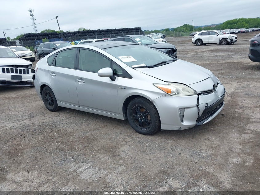 2013 Toyota Prius VIN JTDKN3DU2D5679383 IAAI salvage auction — NORMAL WEAR, Clear (Pennsylvania), sold $4,350 on 2026-07-10 (photo 1)