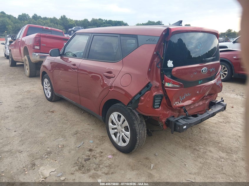 2021 Kia Soul VIN KNDJ23AU9M7744713 IAAI salvage auction — REAR END, Salvage (Tennessee), sold $1,050 on 2026-07-22 (photo 3)