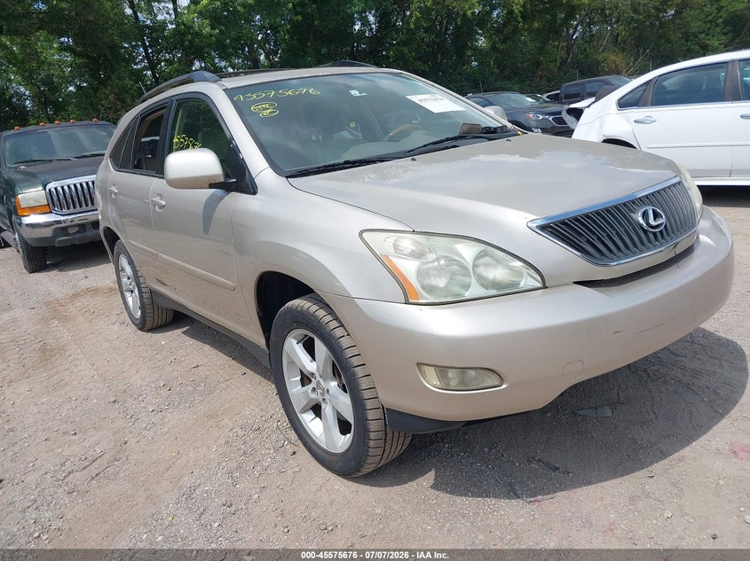 2004 Lexus Rx 330 VIN JTJGA31U040039642 IAAI salvage auction — NORMAL WEAR, Clear (Indiana), sold $725 on 2026-07-15 (photo 1)