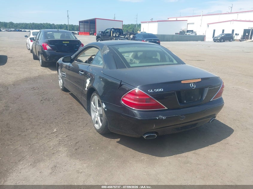 2003 Mercedes-benz Sl-klasse VIN WDBSK75F13F059714 IAAI salvage auction — NORMAL WEAR, Clear (Maryland), sold $100 on 2026-07-29 (photo 3)