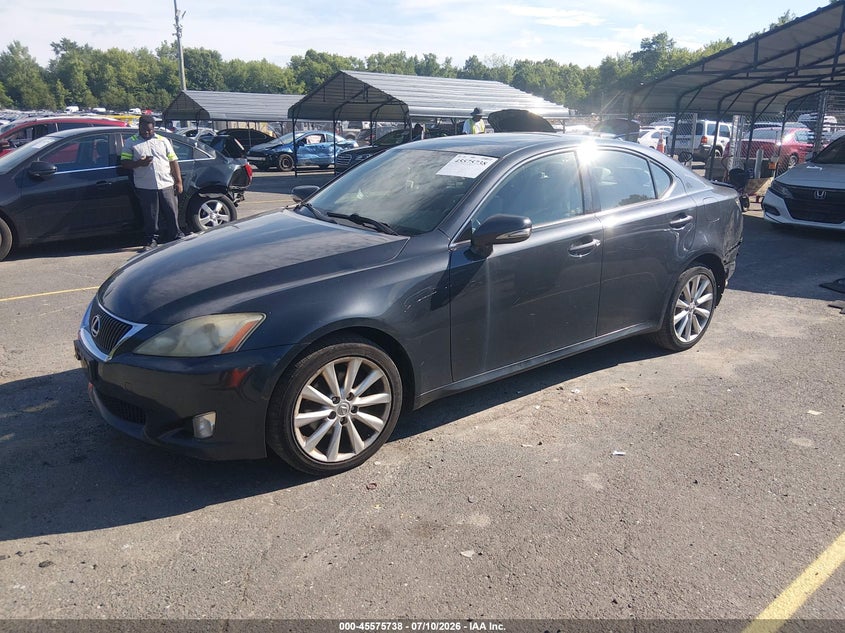 2009 Lexus Is 250 VIN JTHCK262092031907 IAAI salvage auction — REAR END, Salvage (Connecticut), sold $1,200 on 2026-07-16 (photo 2)