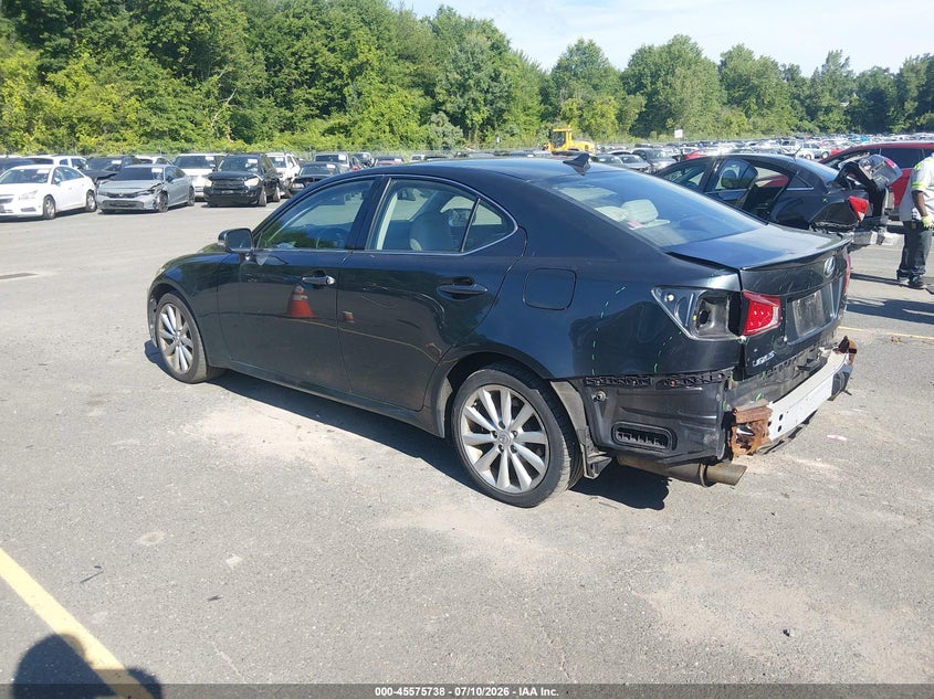 2009 Lexus Is 250 VIN JTHCK262092031907 IAAI salvage auction — REAR END, Salvage (Connecticut), sold $1,200 on 2026-07-16 (photo 3)
