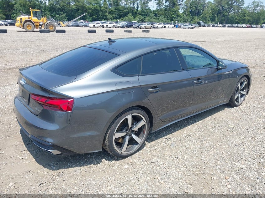2025 Audi A5 VIN WAUFACF54SA019110 IAAI salvage auction — FRONT END, Wait Title, sold $27,225 on 2026-08-11 (photo 4)