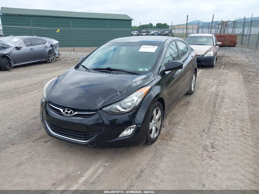 2012 Hyundai Elantra VIN KMHDH4AE3CU318120 IAAI salvage auction — NORMAL WEAR, Clear (Pennsylvania), sold $575 on 2026-07-28 (photo 2)