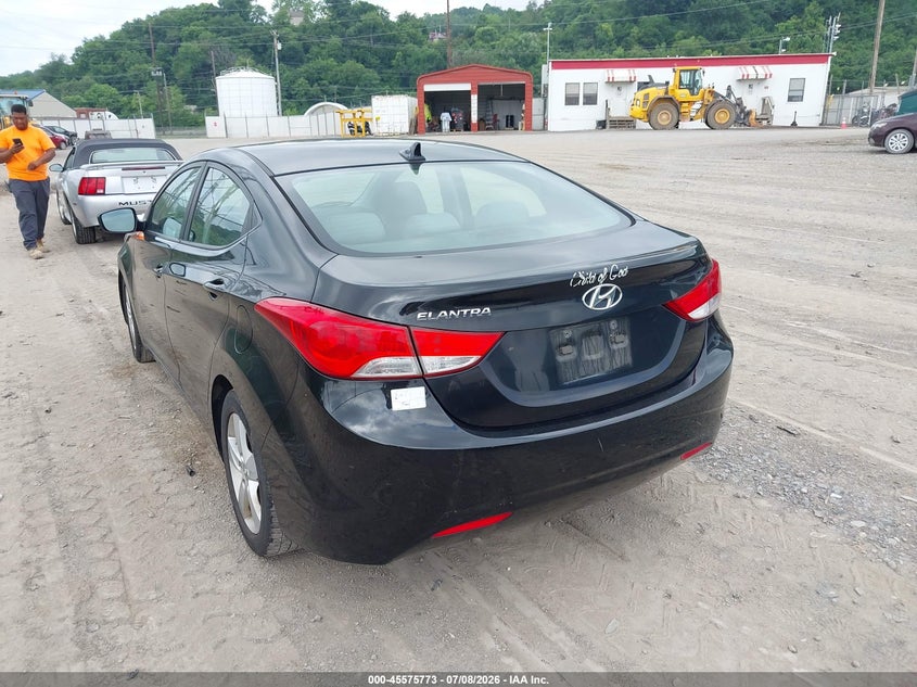 2012 Hyundai Elantra VIN KMHDH4AE3CU318120 IAAI salvage auction — NORMAL WEAR, Clear (Pennsylvania), sold $575 on 2026-07-28 (photo 3)