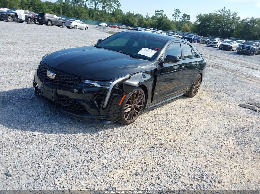 2022 Cadillac Ct4-v VIN 1G6D75RP3N0410330 IAAI salvage auction — FRONT & REAR, Salvage Title, sold $18,300 on 2026-08-18 (photo 2)