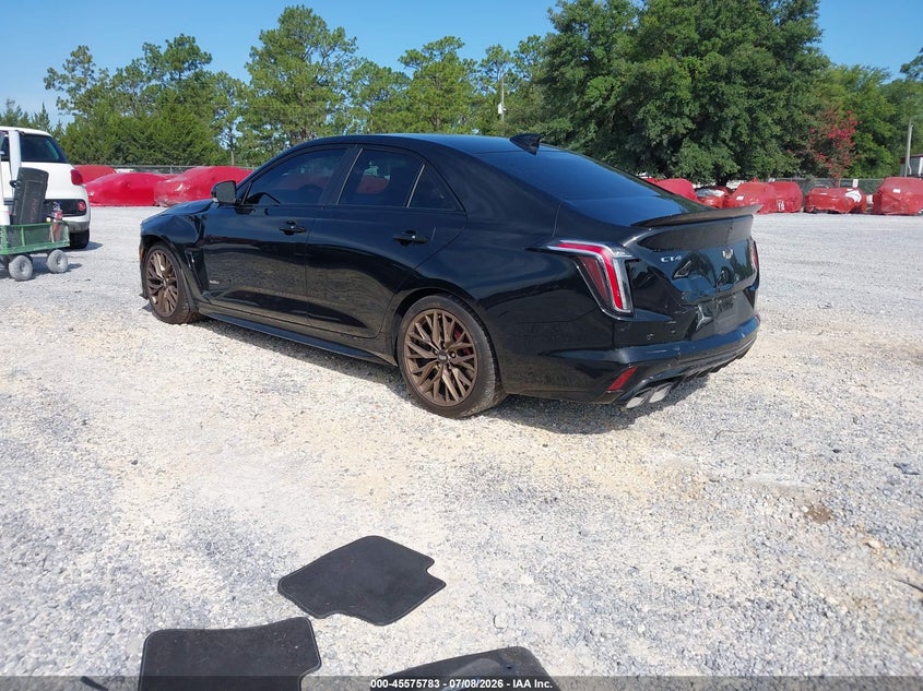 2022 Cadillac Ct4-v VIN 1G6D75RP3N0410330 IAAI salvage auction — FRONT & REAR, Salvage Title, sold $18,300 on 2026-08-18 (photo 3)