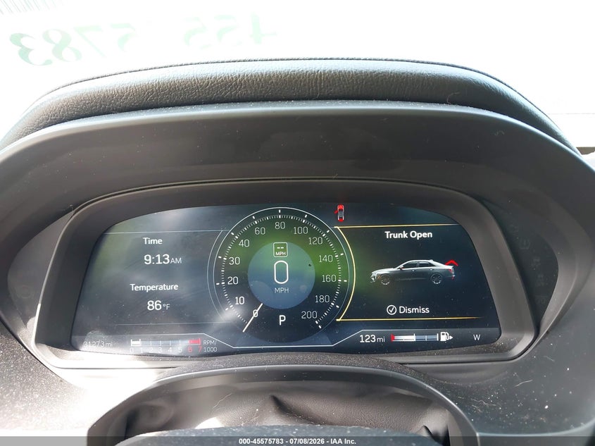 2022 Cadillac Ct4-v VIN 1G6D75RP3N0410330 IAAI salvage auction — FRONT & REAR, Salvage Title, sold $18,300 on 2026-08-18 (photo 7)