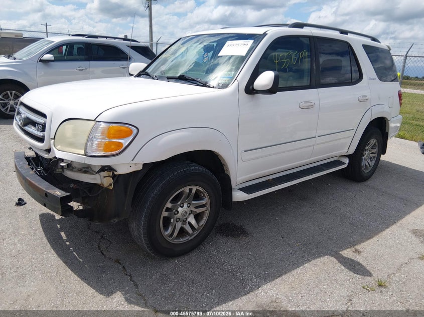 2004 Toyota Sequoia VIN 5TDBT48A44S217509 IAAI salvage auction — NORMAL WEAR, Clear (Missouri), sold $1,200 on 2026-07-16 (photo 2)