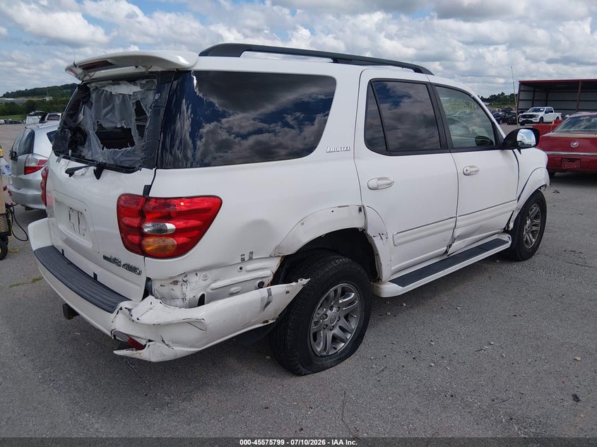 2004 Toyota Sequoia VIN 5TDBT48A44S217509 IAAI salvage auction — NORMAL WEAR, Clear (Missouri), sold $1,200 on 2026-07-16 (photo 4)