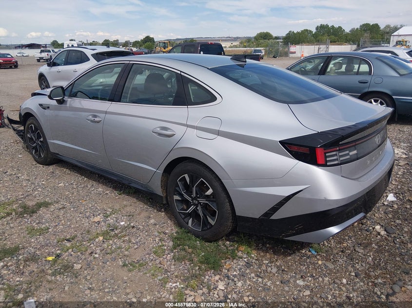 2025 Hyundai Sonata VIN KMHL64JA9SA456789 IAAI salvage auction — FRONT END, Salvage Title, sold $7,900 on 2026-07-09 (photo 3)