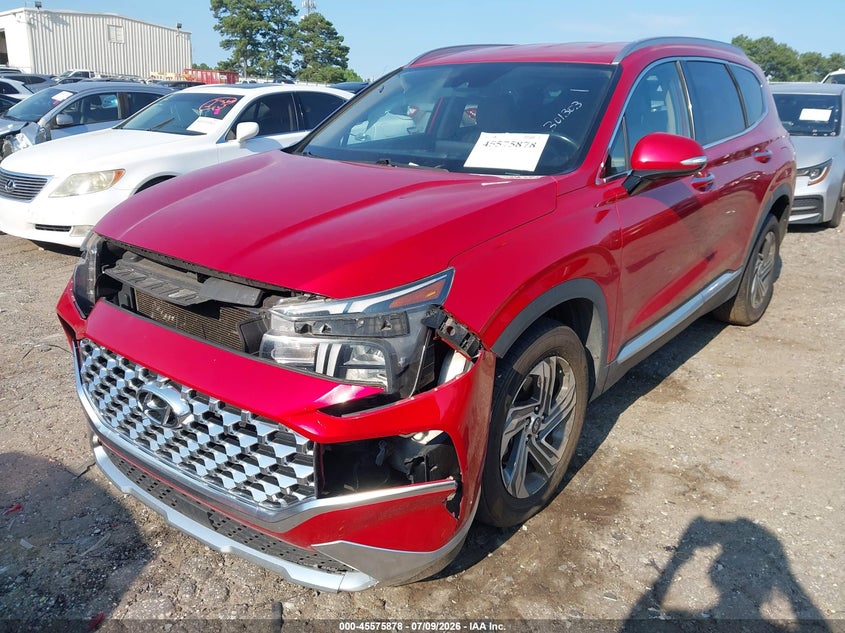 2021 Hyundai Santa fe VIN 5NMS64AJ4MH301303 IAAI salvage auction — FRONT END, Salvage (Georgia), sold $6,725 on 2026-08-23 (photo 6)