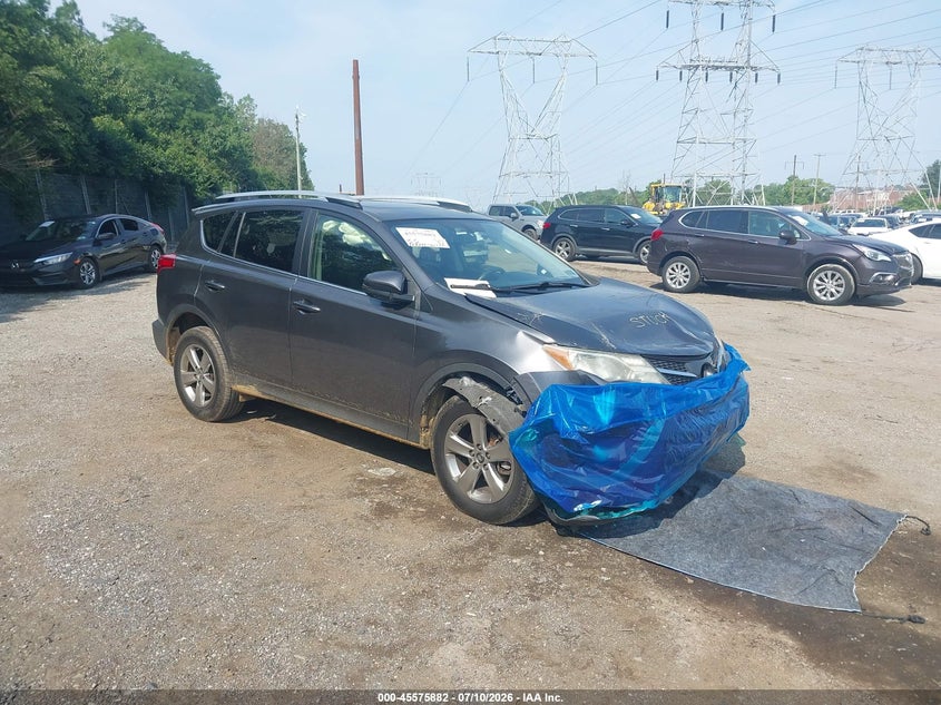 2015 Toyota Rav 4 VIN JTMRFREV2FJ027539 IAAI salvage auction — FRONT END, Salvage (Pennsylvania), sold $2,850 on 2026-07-24 (photo 1)