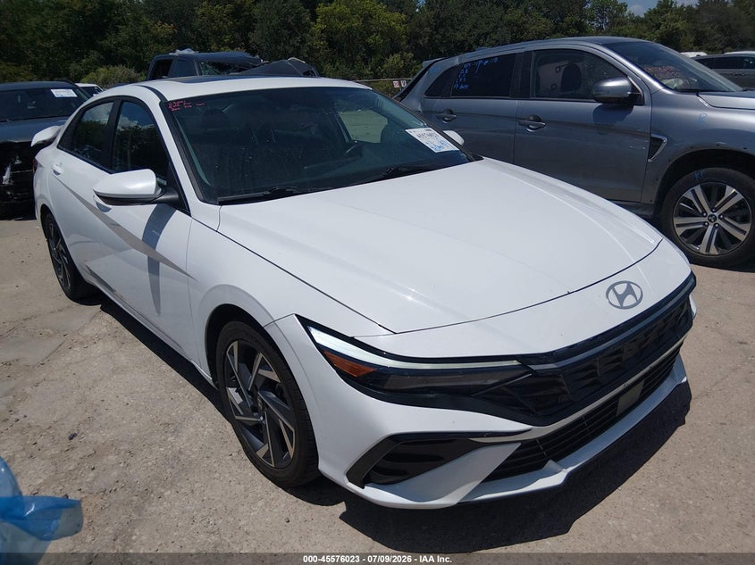2025 Hyundai Elantra VIN KMHLS4DG2SU923593 IAAI salvage auction — REAR END, Enterprise Vehicles Clear Only (Texas), sold $13,500 on 2026-07-13 (photo 1)
