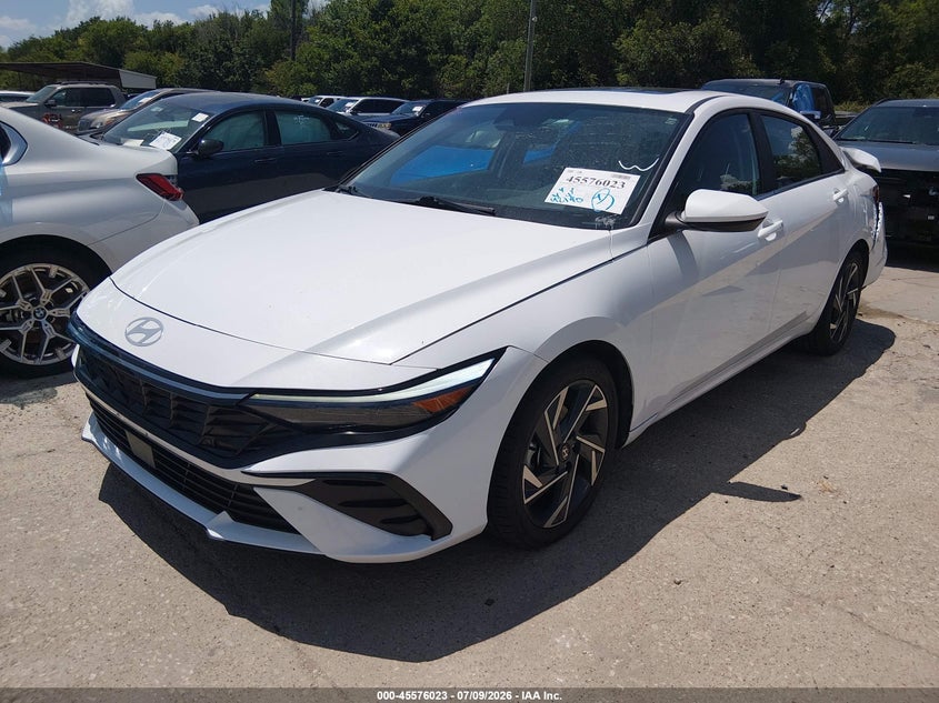 2025 Hyundai Elantra VIN KMHLS4DG2SU923593 IAAI salvage auction — REAR END, Enterprise Vehicles Clear Only (Texas), sold $13,500 on 2026-07-13 (photo 2)