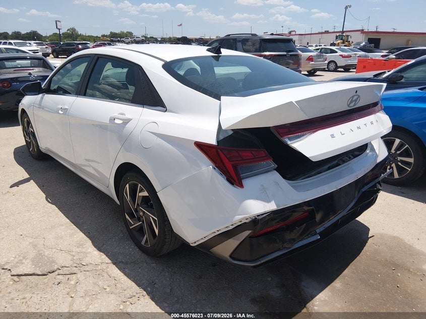 2025 Hyundai Elantra VIN KMHLS4DG2SU923593 IAAI salvage auction — REAR END, Enterprise Vehicles Clear Only (Texas), sold $13,500 on 2026-07-13 (photo 3)