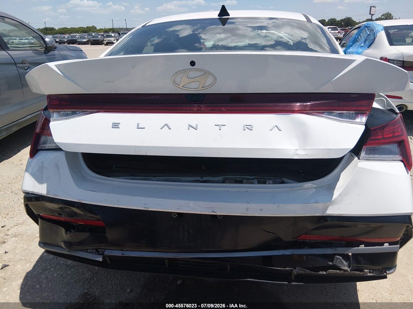 2025 Hyundai Elantra VIN KMHLS4DG2SU923593 IAAI salvage auction — REAR END, Enterprise Vehicles Clear Only (Texas), sold $13,500 on 2026-07-13 (photo 6)