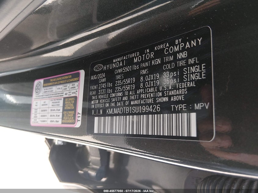 2025 Genesis Gv70 VIN KMUMADTB1SU199426 IAAI salvage auction — NORMAL WEAR, Enterprise Vehicles Clear Only (Texas), sold $25 on 2026-07-21 (photo 9)