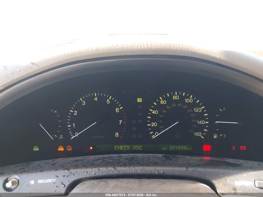 1998 Lexus Ls 400 VIN JT8BH28F3W0099619 IAAI salvage auction — NORMAL WEAR, Salvage (California), sold $300 on 2026-07-29 (photo 7)